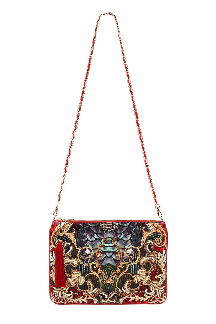 Camilla EBoutique (US) ZIP TOP CLUTCH WITH CHAIN SLAVE TO THE RHYTHM