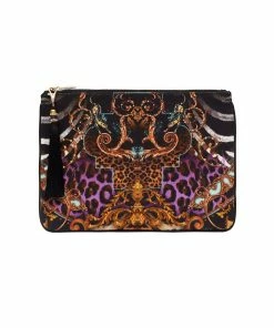 Camilla EBoutique (US) SMALL CANVAS CLUTCH SHES GOT GRACE Up To 30% Off
