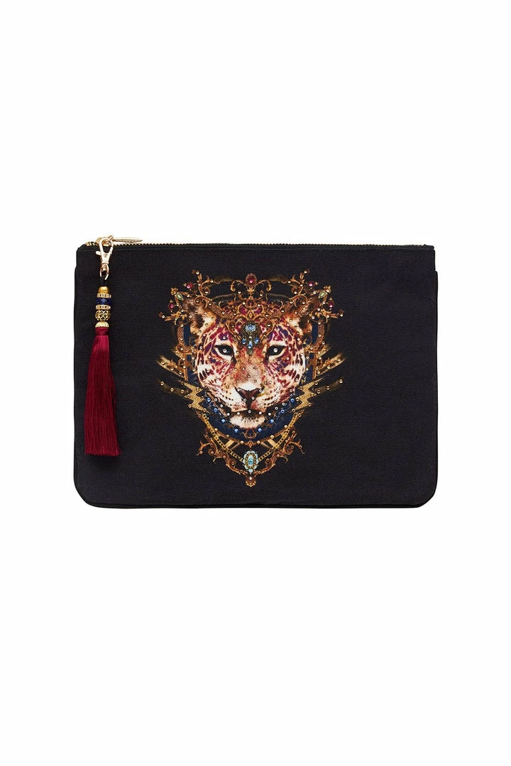 Camilla EBoutique (US) SMALL CANVAS CLUTCH SOLID BLACK Up To 30% Off