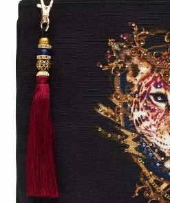 Camilla EBoutique (US) SMALL CANVAS CLUTCH SOLID BLACK Up To 30% Off