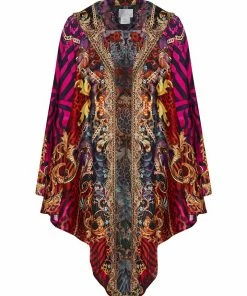 Camilla EBoutique (US) SILK HOODED SHAWL SLAVE TO THE RHYTHM Up To 30% Off