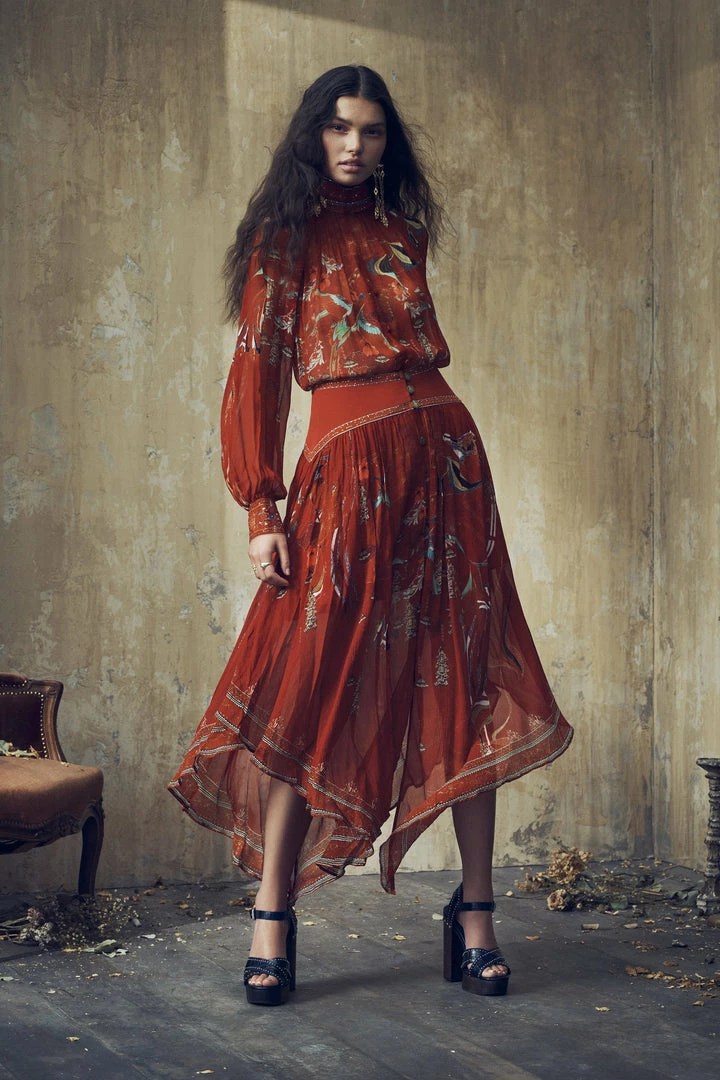 Camilla EBoutique (US) RAGLAN BUTTON UP SHIRT FORBIDDEN FRUIT Up To 40% Off