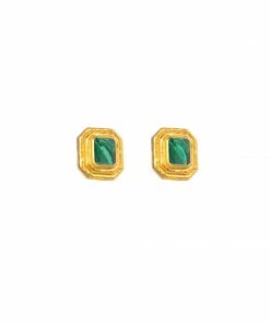 Camilla EBoutique (US) PENNY MALACHITE EARRINGS MULTI