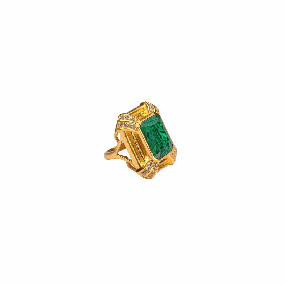 Camilla EBoutique (US) MALACHITE JENNIFER RING