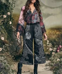 Camilla EBoutique (US) CROPPED LOUNGE PANT TALE OF THE FIRE BIRD Sale Clothing