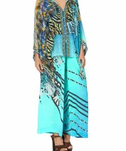 Camilla EBoutique (US) SHEER LAYERED TOP MARINE QUEEN