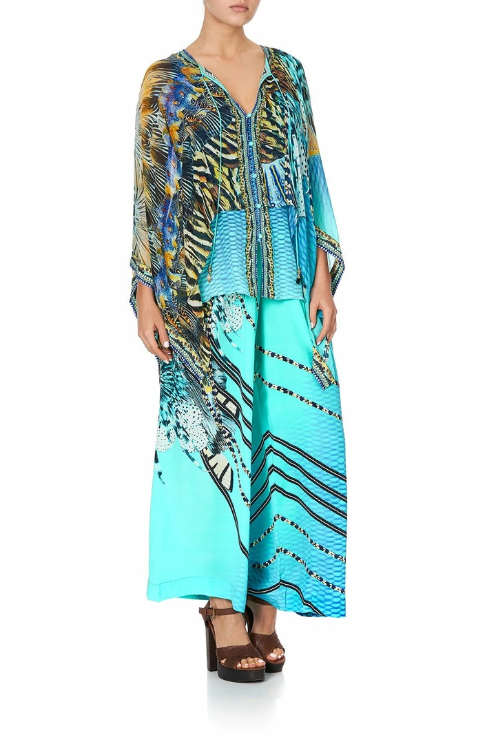 Camilla EBoutique (US) SHEER LAYERED TOP MARINE QUEEN