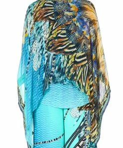 Camilla EBoutique (US) SHEER LAYERED TOP MARINE QUEEN