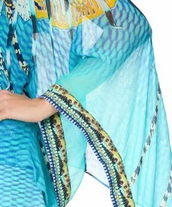 Camilla EBoutique (US) SHEER LAYERED TOP MARINE QUEEN