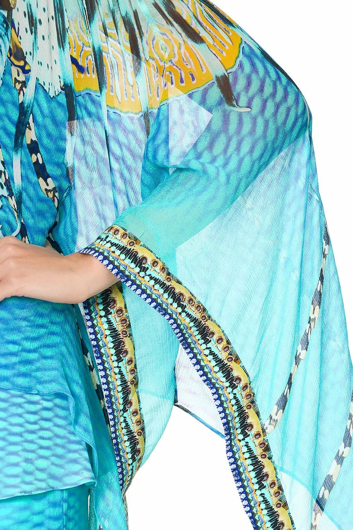 Camilla EBoutique (US) SHEER LAYERED TOP MARINE QUEEN