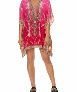 Camilla EBoutique (US) SHORT LACE UP KAFTAN RAINBOW RHYTHM Up To 30% Off