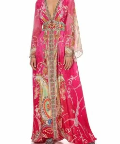 Camilla EBoutique (US) KIMONO SLEEVE DRESS WITH SHIRRING DETAIL RAINBOW RHYTHM Up To 30% Off