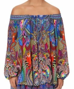 Camilla EBoutique (US) NECK TIE GATHERED BLOUSE PSYCHEDELICA