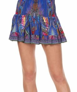 Camilla EBoutique (US) Up To 40% Off SHORT SHIRRED SKIRT PSYCHEDELICA