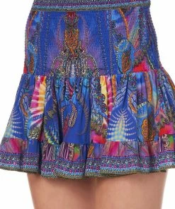 Camilla EBoutique (US) Up To 40% Off SHORT SHIRRED SKIRT PSYCHEDELICA