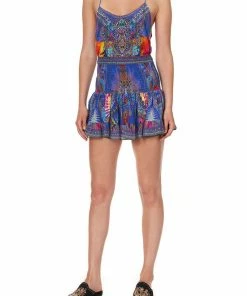 Camilla EBoutique (US) Up To 40% Off SHORT SHIRRED SKIRT PSYCHEDELICA