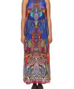 Camilla EBoutique (US) HIGH NECK DRESS WITH BACK NECK TIE PSYCHEDELICA Sale Clothing