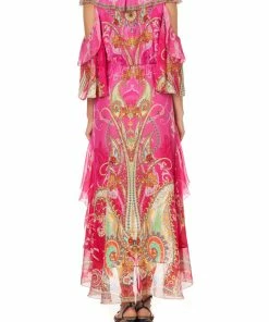 Camilla EBoutique (US) Up To 30% Off RUFFLE DROP SHOULDER DRESS RAINBOW RHYTHM