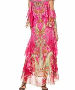 Camilla EBoutique (US) Up To 30% Off RUFFLE DROP SHOULDER DRESS RAINBOW RHYTHM