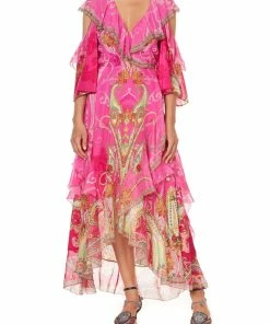 Camilla EBoutique (US) Up To 30% Off RUFFLE DROP SHOULDER DRESS RAINBOW RHYTHM