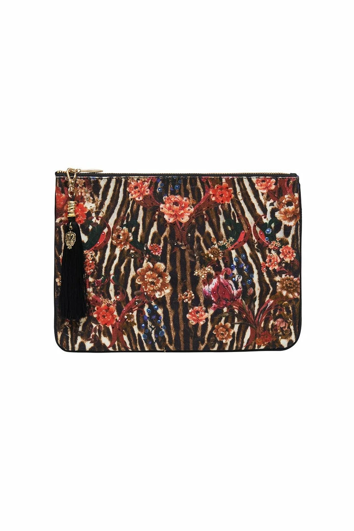 Camilla EBoutique (US) Up To 40% Off SMALL CANVAS CLUTCH LIV A LITTLE