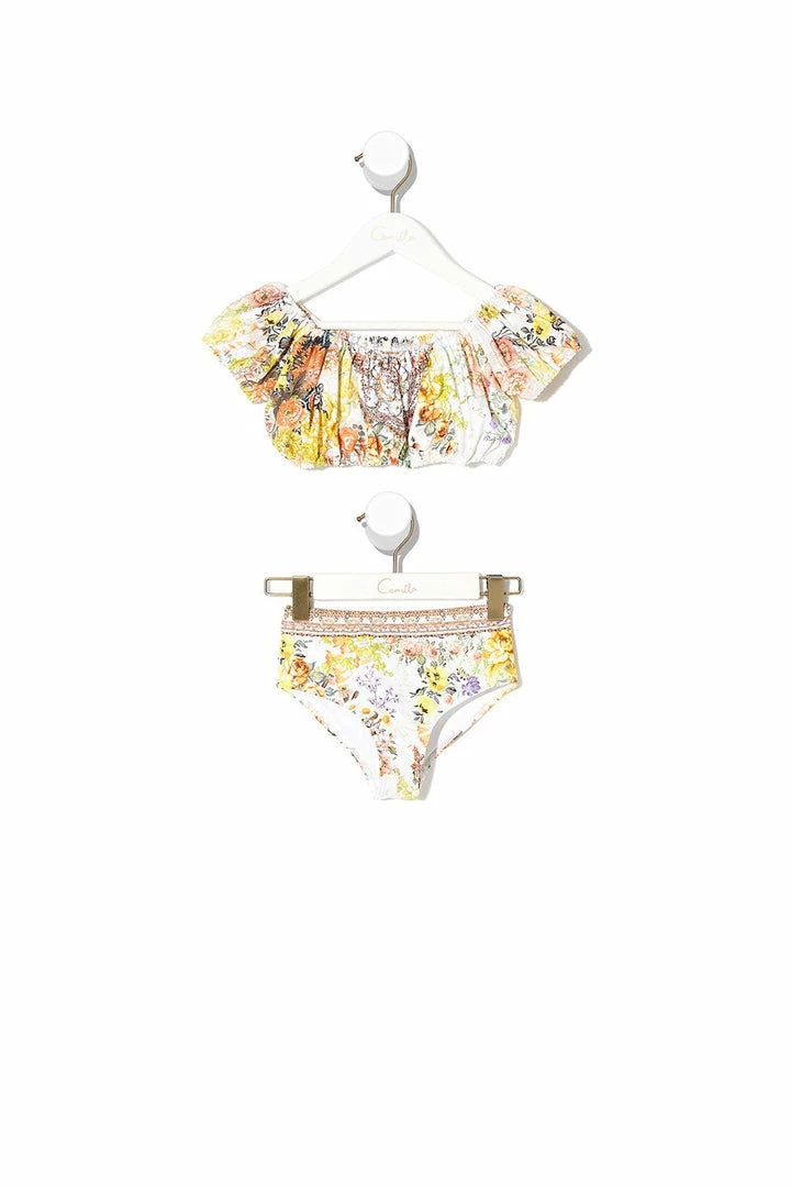 Camilla EBoutique (US) KIDS PUFF SLEEVE BIKINI IN THE HILLS OF TUSCANY