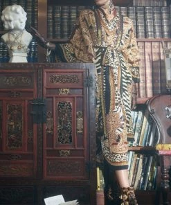 Camilla EBoutique (US) Up To 50% Off LOOSE BUTTON THROUGH DRESS WILD FIRE