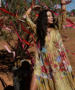 Camilla EBoutique (US) LONG GATHERED PANEL DRESS AMONG THE GUMTREES Up To 50% Off