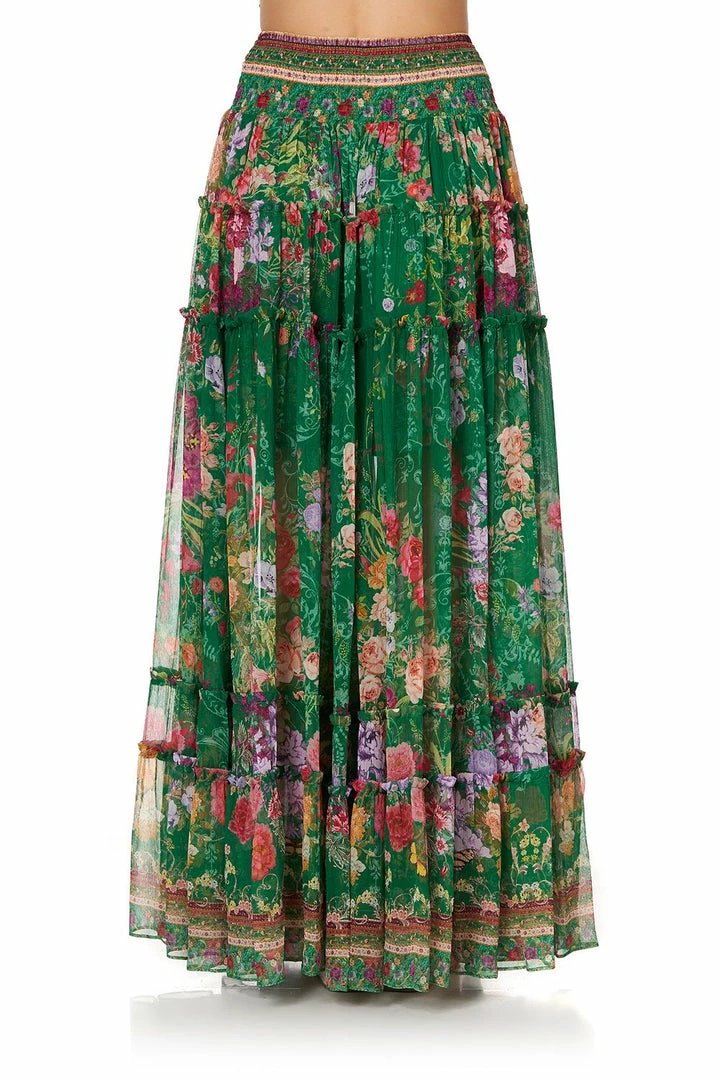 Camilla EBoutique (US) 4 TIERED GATHERED SKIRT DIARIES FROM A VILLA Sale Clothing