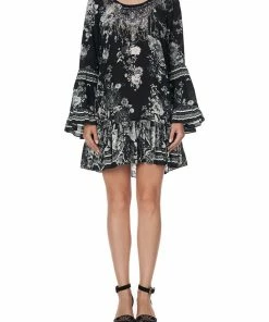 Camilla EBoutique (US) A LINE FRILL DRESS MOONSHINE BLOOM