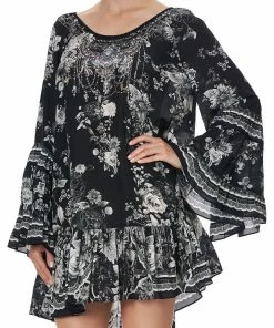 Camilla EBoutique (US) A LINE FRILL DRESS MOONSHINE BLOOM