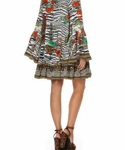 Camilla EBoutique (US) A LINE FRILL DRESS COSMIC CONFLICT