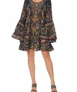 Camilla EBoutique (US) A LINE FRILL DRESS SEVEN DAY WEEKEND Up To 40% Off