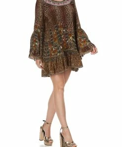 Camilla EBoutique (US) A LINE FRILL DRESS WILD AZAL Up To 50% Off