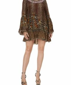 Camilla EBoutique (US) A LINE FRILL DRESS WILD AZAL Up To 50% Off