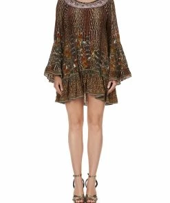 Camilla EBoutique (US) A LINE FRILL DRESS WILD AZAL Up To 50% Off