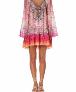 Camilla EBoutique (US) A-LINE GATHERED PANEL DRESS SERPENTINE DREAMS