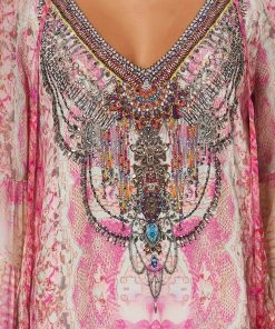 Camilla EBoutique (US) A-LINE GATHERED PANEL DRESS SERPENTINE DREAMS