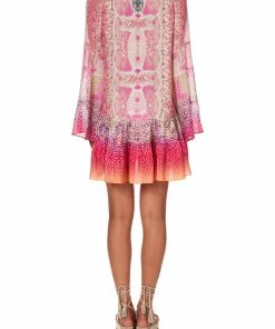 Camilla EBoutique (US) A-LINE GATHERED PANEL DRESS SERPENTINE DREAMS