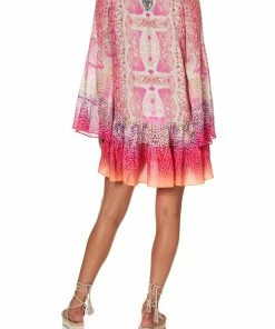 Camilla EBoutique (US) A-LINE GATHERED PANEL DRESS SERPENTINE DREAMS