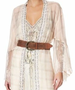 Camilla EBoutique (US) WOVEN LEATHER BELT TAN