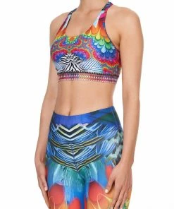 Camilla EBoutique (US) Sale Clothing ACTIVE RACER BACK CROP RAINBOW GATHERING