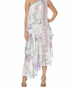 Camilla EBoutique (US) Up To 50% Off ASYMMETRICAL NECK TIE DRESS FOREVER FAR