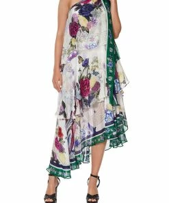 Camilla EBoutique (US) ASYMMETRICAL NECK TIE DRESS GENTLE MOON