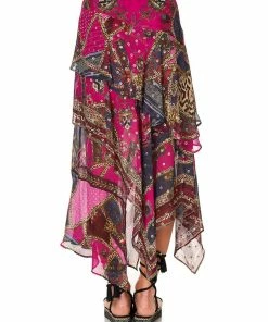 Camilla EBoutique (US) ASYMMETRICAL RUFFLE SKIRT DINING HALL DARLING Sale Clothing