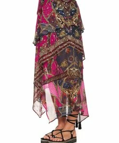 Camilla EBoutique (US) ASYMMETRICAL RUFFLE SKIRT DINING HALL DARLING Sale Clothing