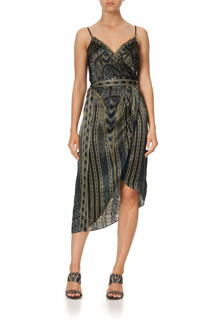 Camilla EBoutique (US) Up To 30% Off ASYMMETRICAL WRAP DRESS WITH STRAPS GREAT SCOTT