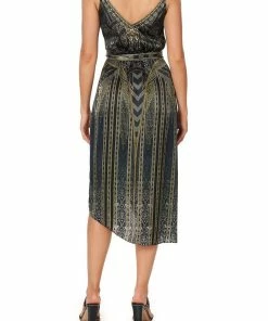 Camilla EBoutique (US) Up To 30% Off ASYMMETRICAL WRAP DRESS WITH STRAPS GREAT SCOTT