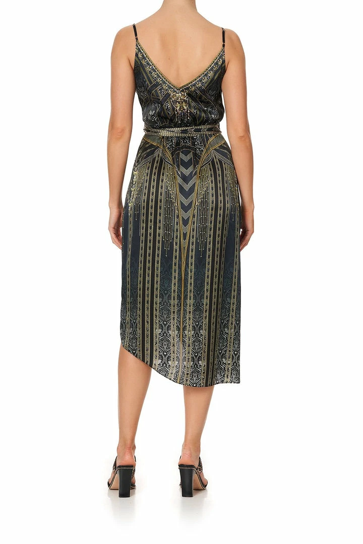 Camilla EBoutique (US) Up To 30% Off ASYMMETRICAL WRAP DRESS WITH STRAPS GREAT SCOTT
