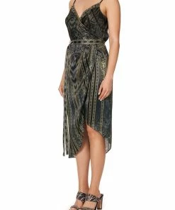 Camilla EBoutique (US) Up To 30% Off ASYMMETRICAL WRAP DRESS WITH STRAPS GREAT SCOTT